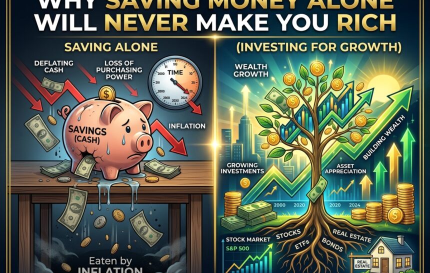 Why Saving Money Alone Will Never Make You Rich
