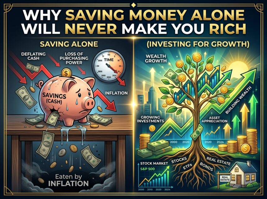 Why Saving Money Alone Will Never Make You Rich